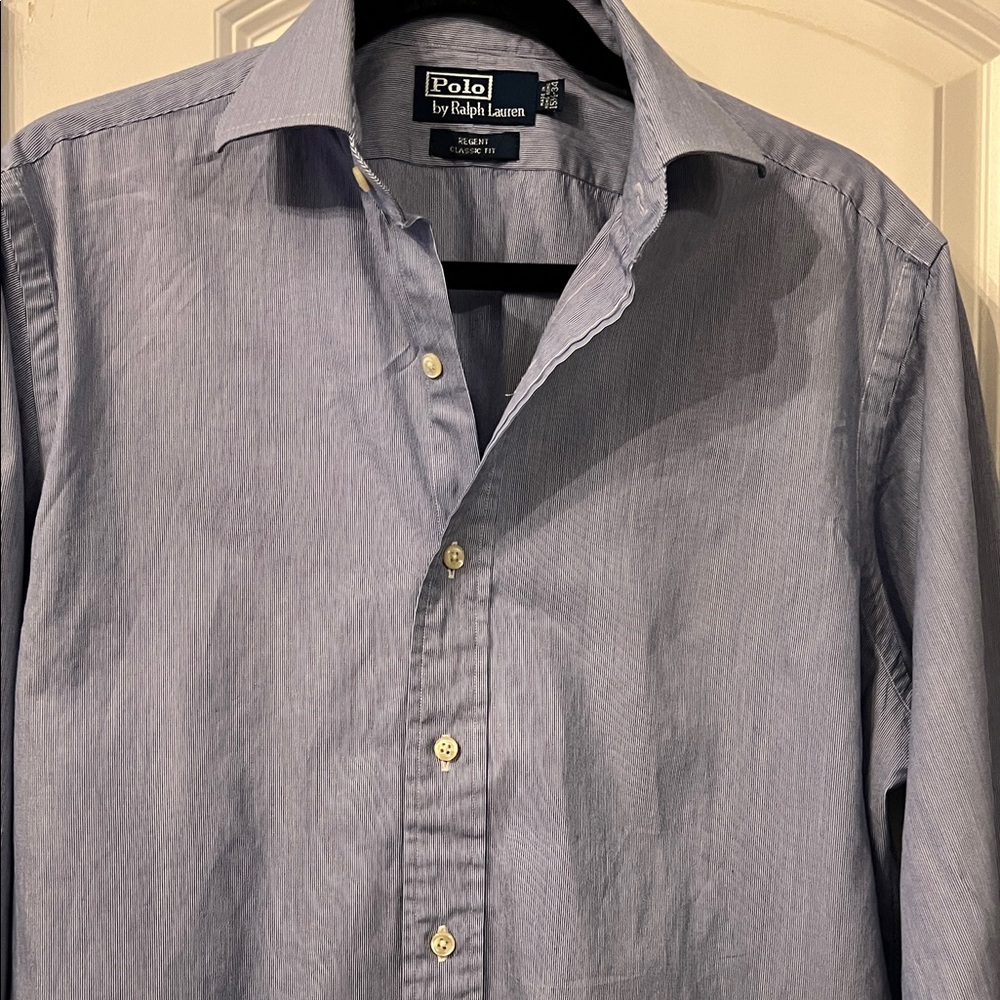 Polo by Ralph Lauren Men's Light Blue Button Down Shirt